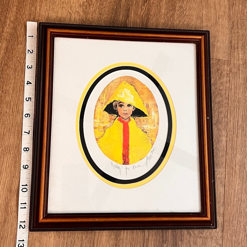 Patricia Buckley Moss Ready For Rain Signed Lithograph Print - Picture 7 of 11